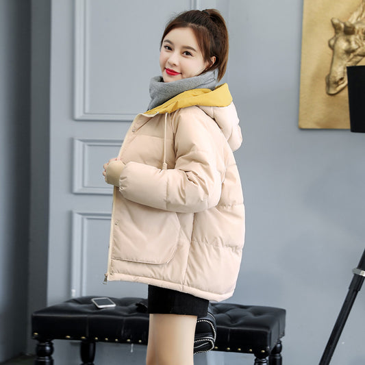 2019 Winter Jacket women Plus Size Womens Parkas  Outerwear solid hooded Coats Short Female Slim Cotton padded coats